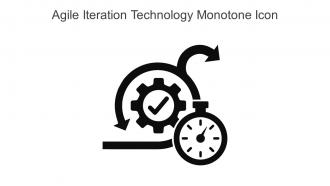 Agile Iteration Technology Monotone Icon In Powerpoint Pptx Png And Editable Eps Format