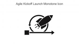 Agile Kickoff Launch Monotone Icon In Powerpoint Pptx Png And Editable Eps Format