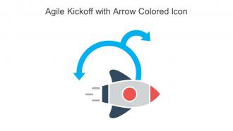 Agile Kickoff With Arrow Colored Icon In Powerpoint Pptx Png And Editable Eps Format