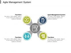 Agile management system ppt powerpoint presentation ideas slideshow cpb