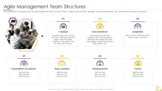 Agile management team structures project planning in agile methodology