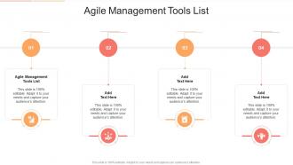 Agile Management Tools List In Powerpoint And Google Slides Cpb