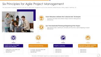 Agile managing plan six principles for agile project management
