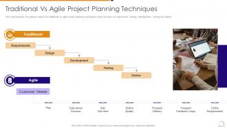 Agile managing plan traditional vs agile project planning techniques