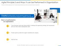 Agile manifesto agile principle 5 and ways it can be performed in organization ppt designs
