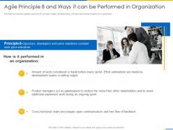 Agile Manifesto Agile Principle 8 And Ways It Can Be Performed In Organization Ppt Professional