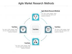 Agile market research methods ppt powerpoint presentation infographic template graphics design cpb