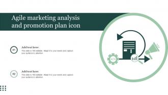 Agile Marketing Analysis And Promotion Plan Icon