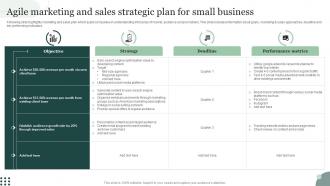 Agile Marketing And Sales Strategic Plan For Small Business