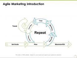 Agile marketing introduction goals plan ppt powerpoint presentation slides smartart
