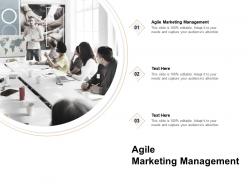Agile marketing management ppt powerpoint presentation slides information cpb