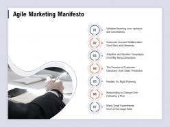 Agile Marketing Manifesto Focused Collaboration Ppt Powerpoint Presentation Deck