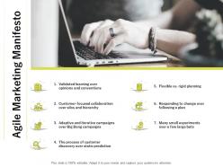 Agile Marketing Manifesto Ppt Powerpoint Presentation Slides Layout Ideas