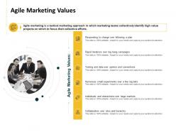 Agile marketing values ppt powerpoint presentation ideas brochure