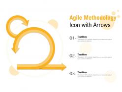 Agile methodology icon with arrows
