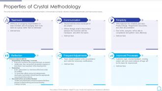 Agile Methodology IT Properties Of Crystal Methodology Ppt Powerpoint Presentation Summary