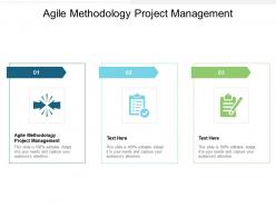 Agile methodology project management ppt powerpoint presentation visual aids slides cpb