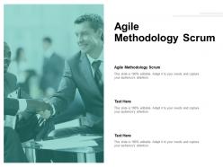 Agile methodology scrum ppt powerpoint presentation topics cpb