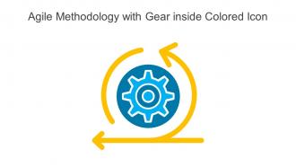 Agile Methodology With Gear Inside Colored Icon In Powerpoint Pptx Png And Editable Eps Format