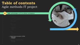 Agile Methods IT Project Powerpoint Presentation Slides