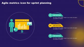 Agile Metrics Icon For Sprint Planning