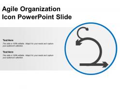 Agile organization icon powerpoint slide