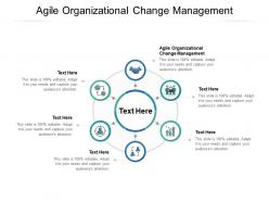Agile organizational change management ppt powerpoint presentation ideas deck cpb