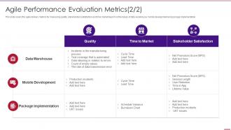 Agile performance evaluation metrics agile methodology templates