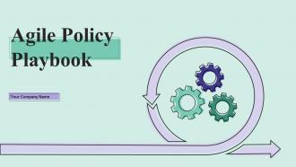 Agile Policy Playbook Powerpoint Presentation Slides