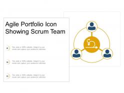 Agile Portfolio Icon Showing Scrum Team