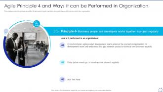 Agile principle 4 and ways it can be performed in organization agile values and principles