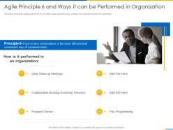 Agile Principle 6 And Ways It Can Be Performed In Organization Agile Manifesto Ppt Portrait