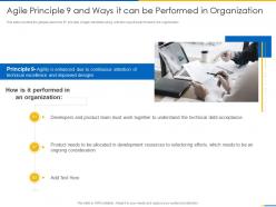Agile principle 9 and ways it can be performed in organization agile manifesto ppt inspiration