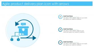 Agile Product Delivery Plan Icon With Arrows