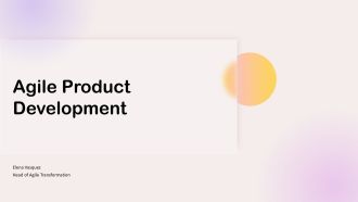 Agile Product Development PPT Sample VA