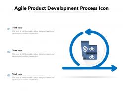 Agile product development process icon