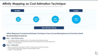 Agile project cost estimation it affinity mapping as cost estimation technique