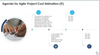 Agile project cost estimation it agenda for agile project cost estimation it
