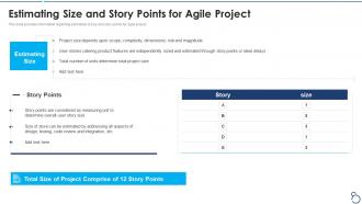 Agile project cost estimation it estimating size and story points for agile project