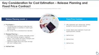 Agile project cost estimation it for cost estimation release planning and fixed price contract