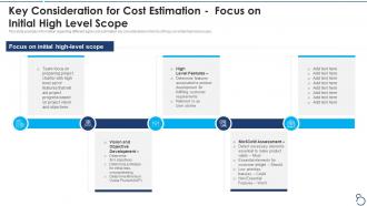 Agile project cost estimation it key focus on initial high level scope
