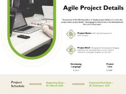 Agile project details navigation ppt powerpoint presentation styles background images