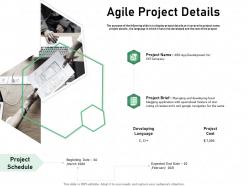 Agile project details navigation ppt powerpoint presentation visual aids professional