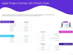 Agile Project Details With Priority Tasks Additional Ppt Powerpoint Presentation Professional