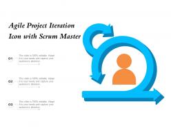 Agile Project Iteration Icon With Scrum Master