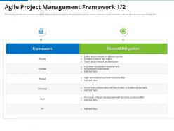 Agile project management framework scrum agile proposal effective project management it