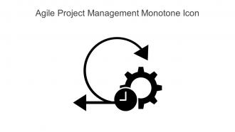 Agile Project Management Monotone Icon In Powerpoint Pptx Png And Editable Eps Format