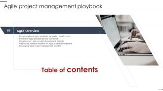 Agile Project Management Playbook Table Of Contents