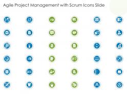 Agile project management with scrum icons slide ppt icons