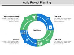 Agile project planning ppt powerpoint presentation model visual aids cpb